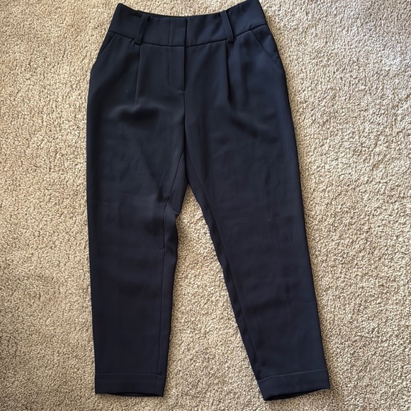 Forever New Pants - Forever New Black Ankle Cropped Pants